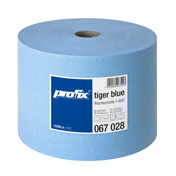 profix tiger blue Wischtuchrolle