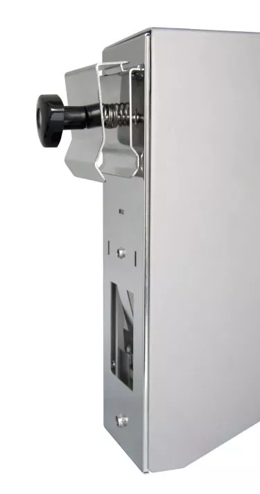 TEMDEX® Rohrrahmenhalter mit Rückwand für Desinfektionsmittel- und Seifenspender - 500 ml
